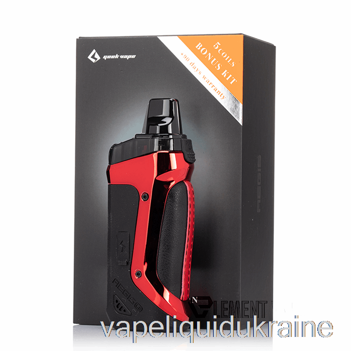 Vape Liquid Ukraine Geek Vape AEGIS BOOST 40W Pod Mod Kit LE Bonus Kit - Red